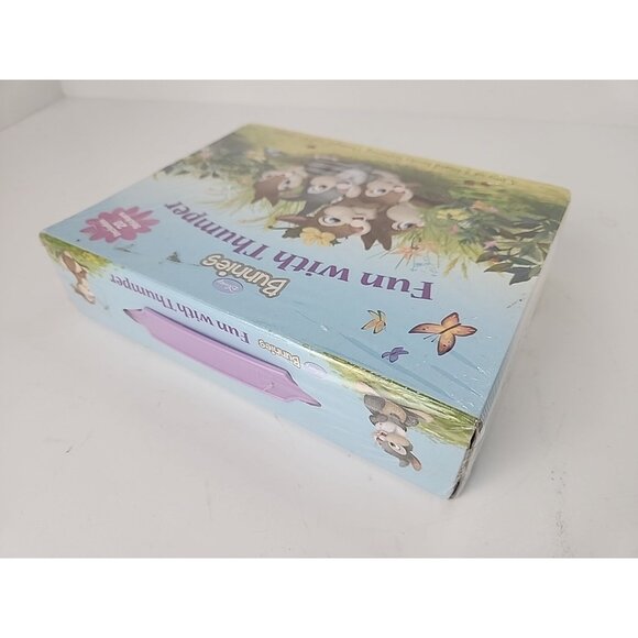 2009 Disney Bunnies Fun With Thumper 4 Board Books Stickers Sealed First Edition - Picture 3 of 4